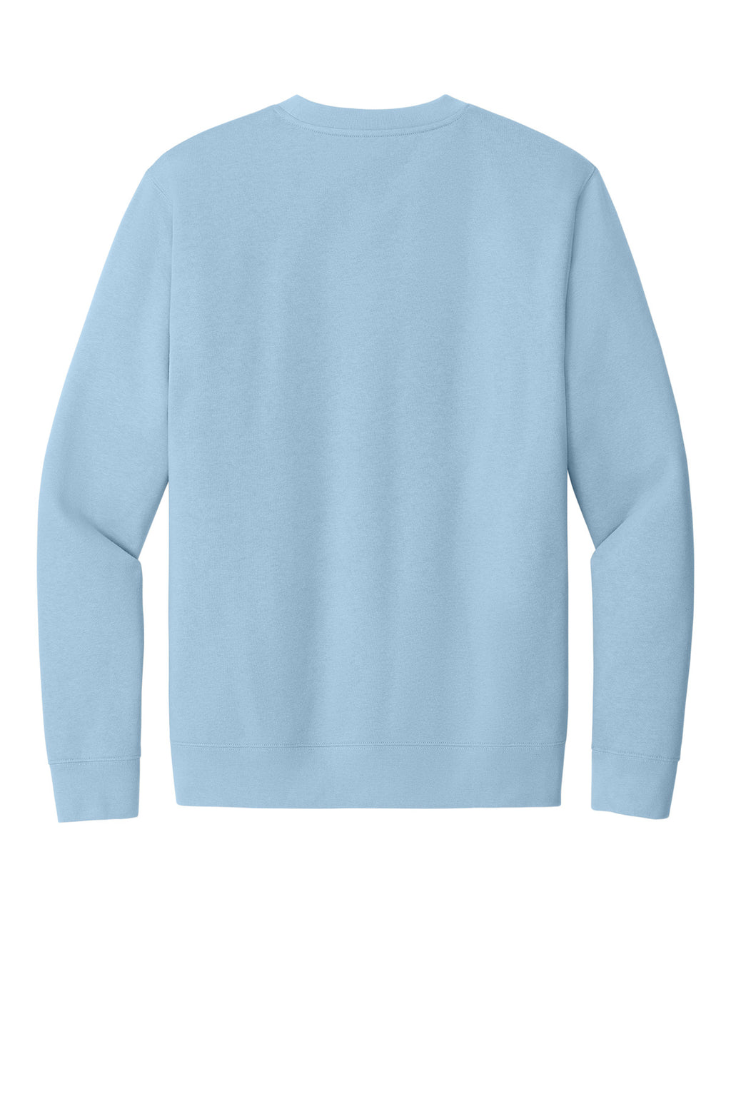 Rear View of Ice Blue District V.I.T. Fleece Crew DT6104