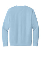 Rear View of Ice Blue District V.I.T. Fleece Crew DT6104