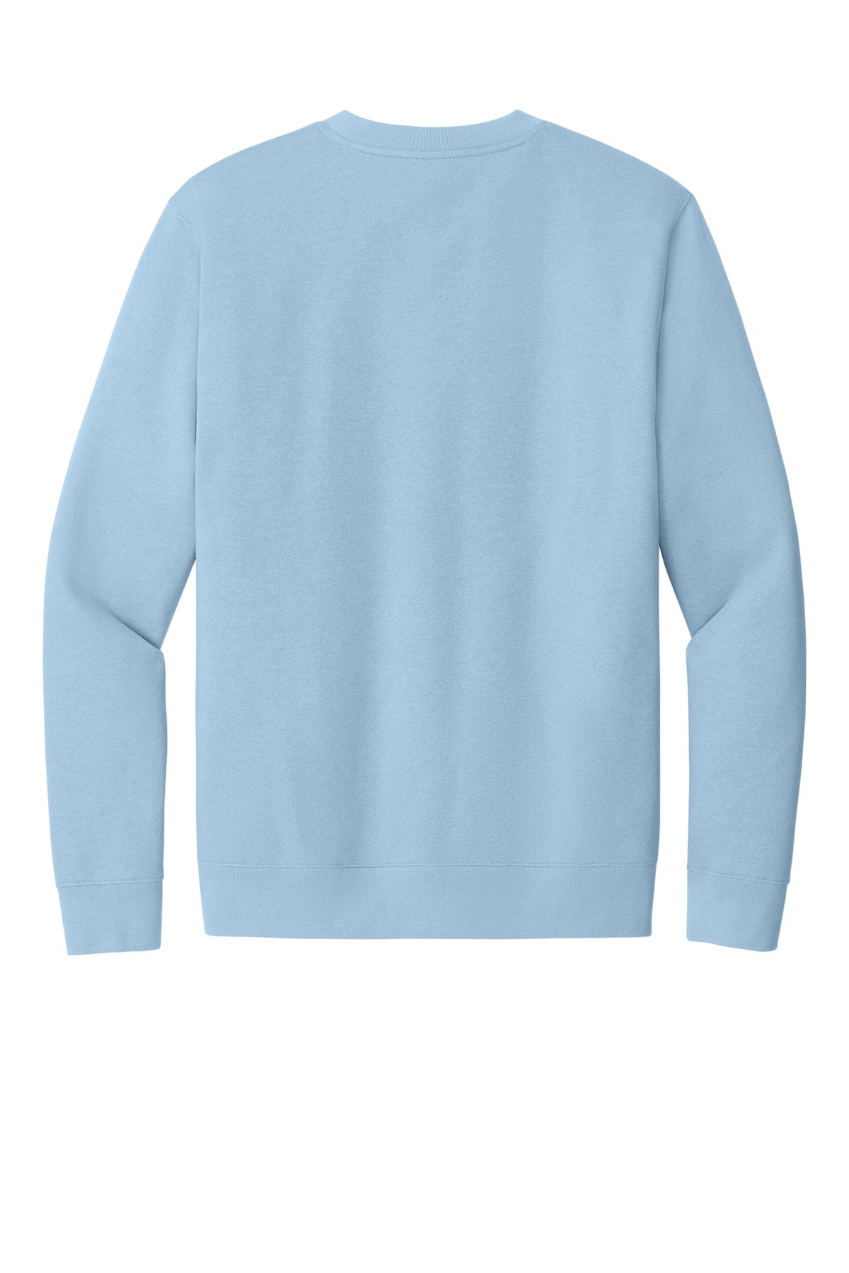 Rear View of Ice Blue District V.I.T. Fleece Crew DT6104