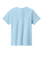 Rear View of IceBlue Port & Co Youth Easy Cotton Tee PC43Y