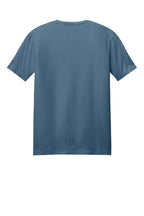 Rear View of Indigo Blue Gildan Softstyle T-Shirt. 64000