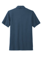 Rear View of InsBlue Mercer+Mettle Stretch Heavyweight Pique Polo MM1000