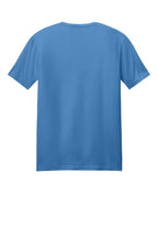 Rear View of Iris Gildan Softstyle T-Shirt. 64000