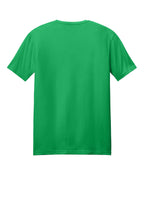 Rear View of Irish Green Gildan Softstyle T-Shirt. 64000