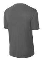Rear View of Iron Grey Sport-Tek PosiCharge Competitor Tee. ST350