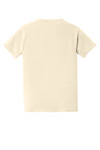Rear View of Ivory COMFORT COLORS Heavyweight Ring Spun Pocket Tee. 6030
