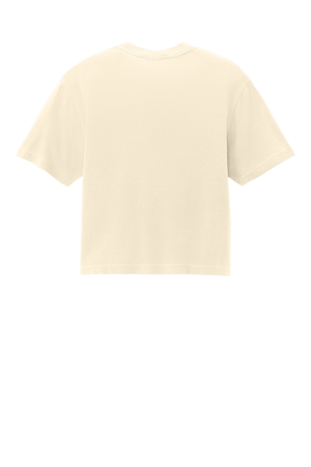Rear View of Ivory Comfort Colors Women's Heavyweight Boxy Tee 3023CL