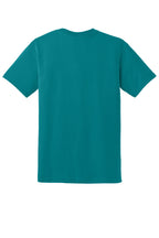 Rear View of Jade Dome Gildan DryBlend 50 Cotton/50 Poly T-Shirt. 8000