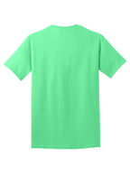 Rear View of Jadeite Port & Co Core Cotton Tee. PC54