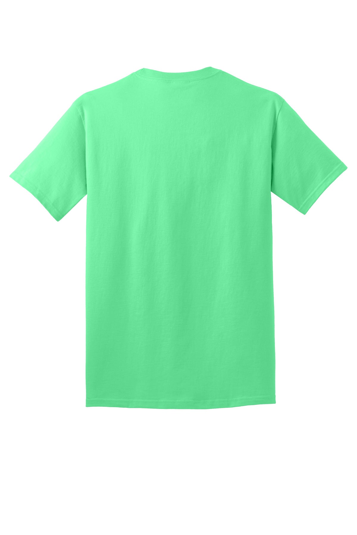 Rear View of Jadeite Port & Co Core Cotton Tee. PC54