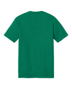 Rear View of JewelGreen District Perfect Tri Tee. DM130