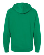 Rear View of Kelly Green Midweight Hooded Sweatshirt - SS4500