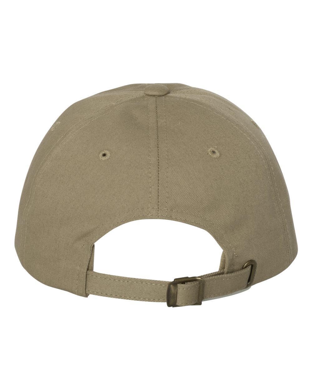 Rear View of Khaki Classic Dad Hat - 6245CM