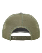 Rear View of Khaki/ Loden Fremont Trucker Cap - 112WF