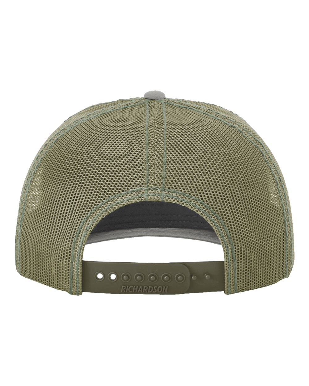 Rear View of Khaki/ Loden Fremont Trucker Cap - 112WF