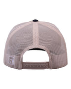 Rear View of Khaki/ Navy/ Stone Everyday Trucker Cap - GB452E
