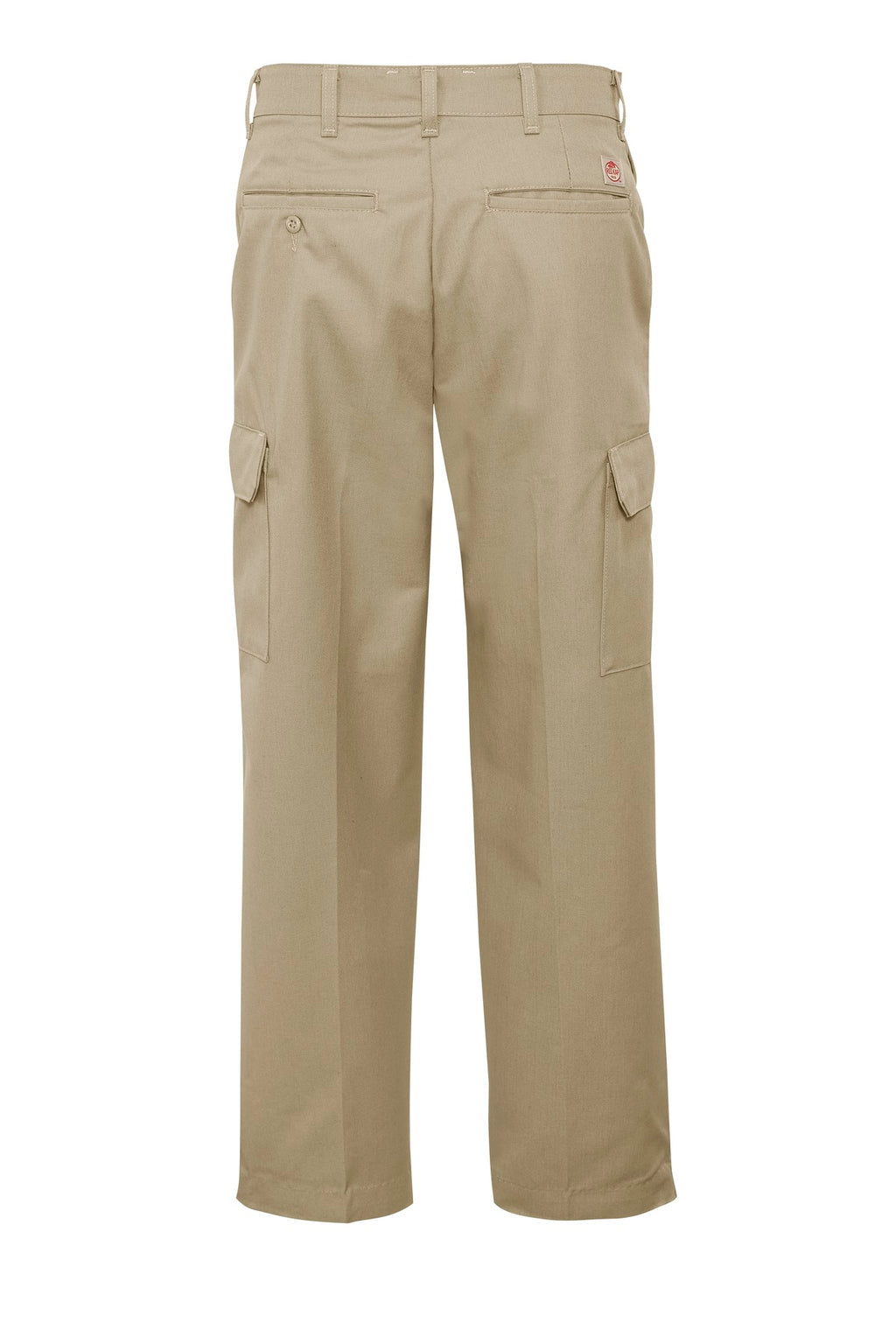 Rear View of Khaki Red Kap Industrial Cargo Pant. PT88