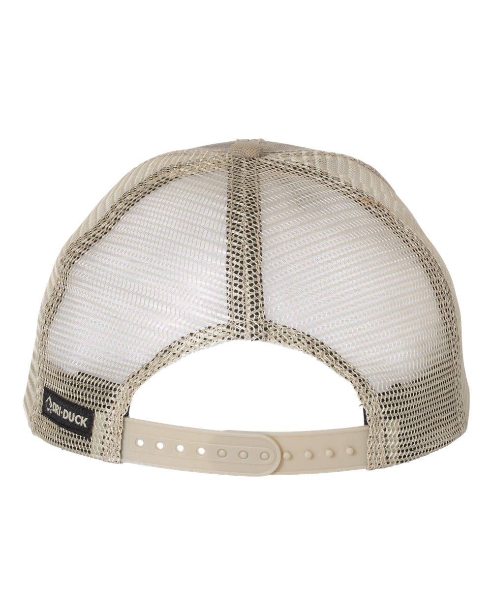 Rear View of Khaki Territory Trucker Cap - 3458