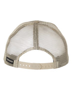Rear View of Khaki Territory Trucker Cap - 3458