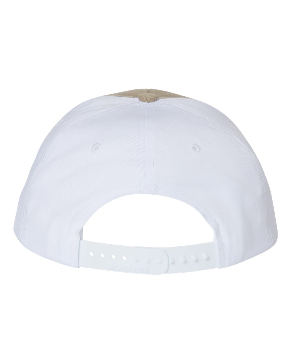 Rear View of Khaki/ White Twill Back Trucker Cap - 312