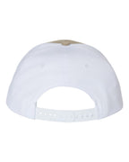Rear View of Khaki/ White Twill Back Trucker Cap - 312