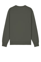 Rear View of KhakiGreen Stanley/Stella Unisex Changer 2.0 Crewneck Sweatshirt SXU004