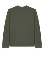 Rear View of KhakiGreen Stanley/Stella Unisex Creator 2.0 Long Sleeve Tee SXU022