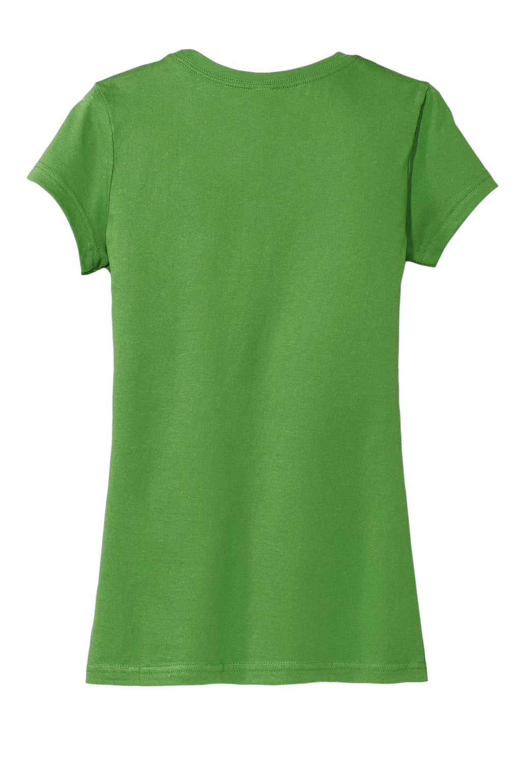 Rear View of Kiwi Green District Women's Fitted Very Important Tee . DT6001