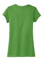 Rear View of Kiwi Green District Women's Fitted Very Important Tee . DT6001