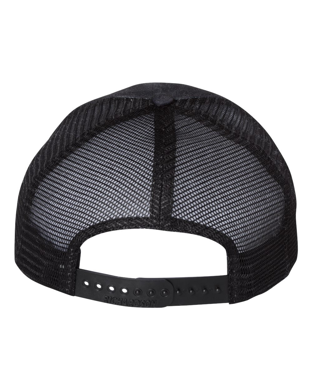Rear View of Kryptek Typhon/ Black Garment Washed Printed Trucker Cap - 111P