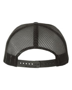Rear View of Kryptek Typhon/ Black Printed Trucker Cap - 112P