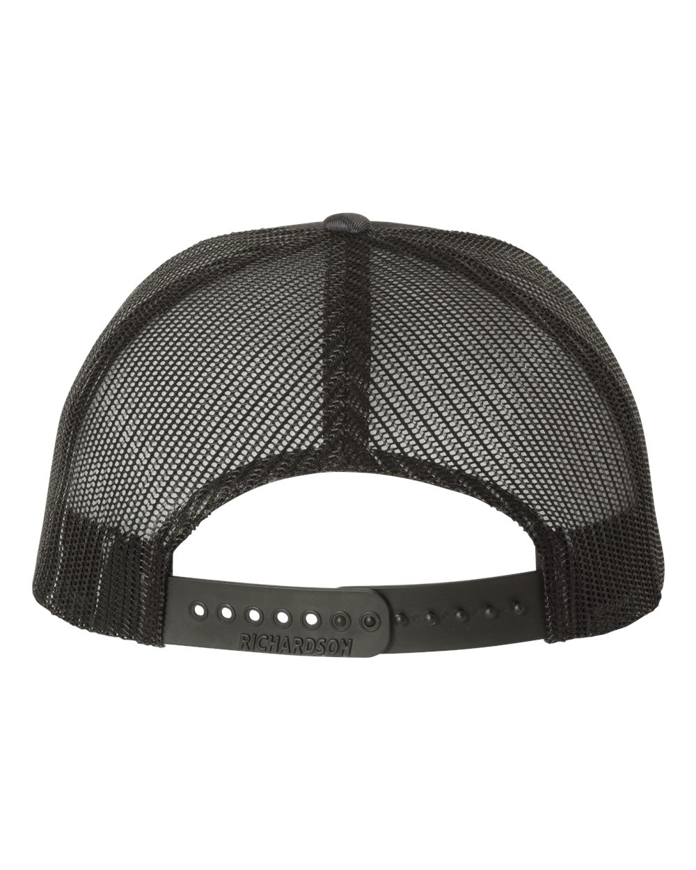 Rear View of Kryptek Typhon/ Black Printed Trucker Cap - 112P