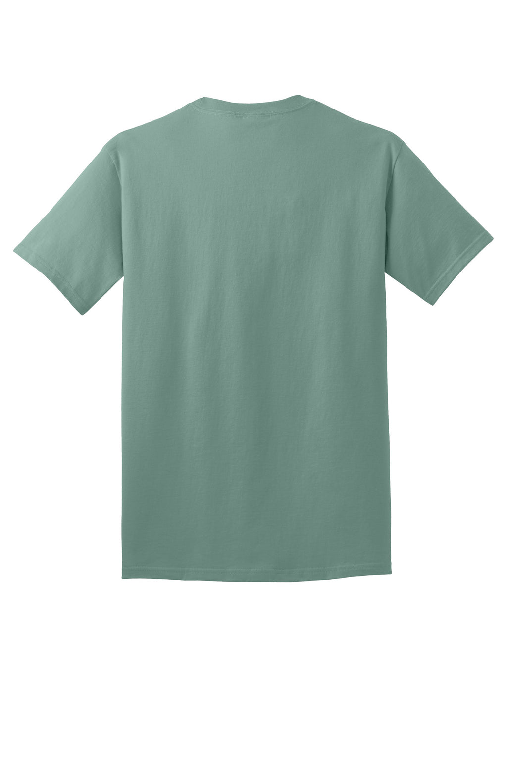 Rear View of LaurelGrn Port & Co Core Cotton Tee. PC54