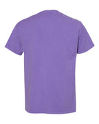 Rear View of Lavender Garment-Dyed T-Shirt - GDH100