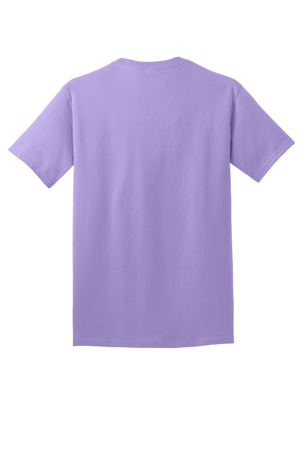 Rear View of Lavender Port & Co Core Cotton Tee. PC54