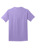 Rear View of Lavender Port & Co Core Cotton Tee. PC54