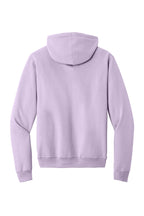 Rear View of Lavender Port & Co Core Fleece Pullover Hooded Sweatshirt. PC78H