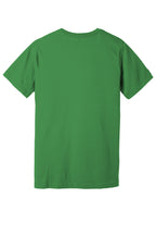 Rear View of Leaf BELLA+CANVAS Unisex Jersey Short Sleeve Tee. BC3001