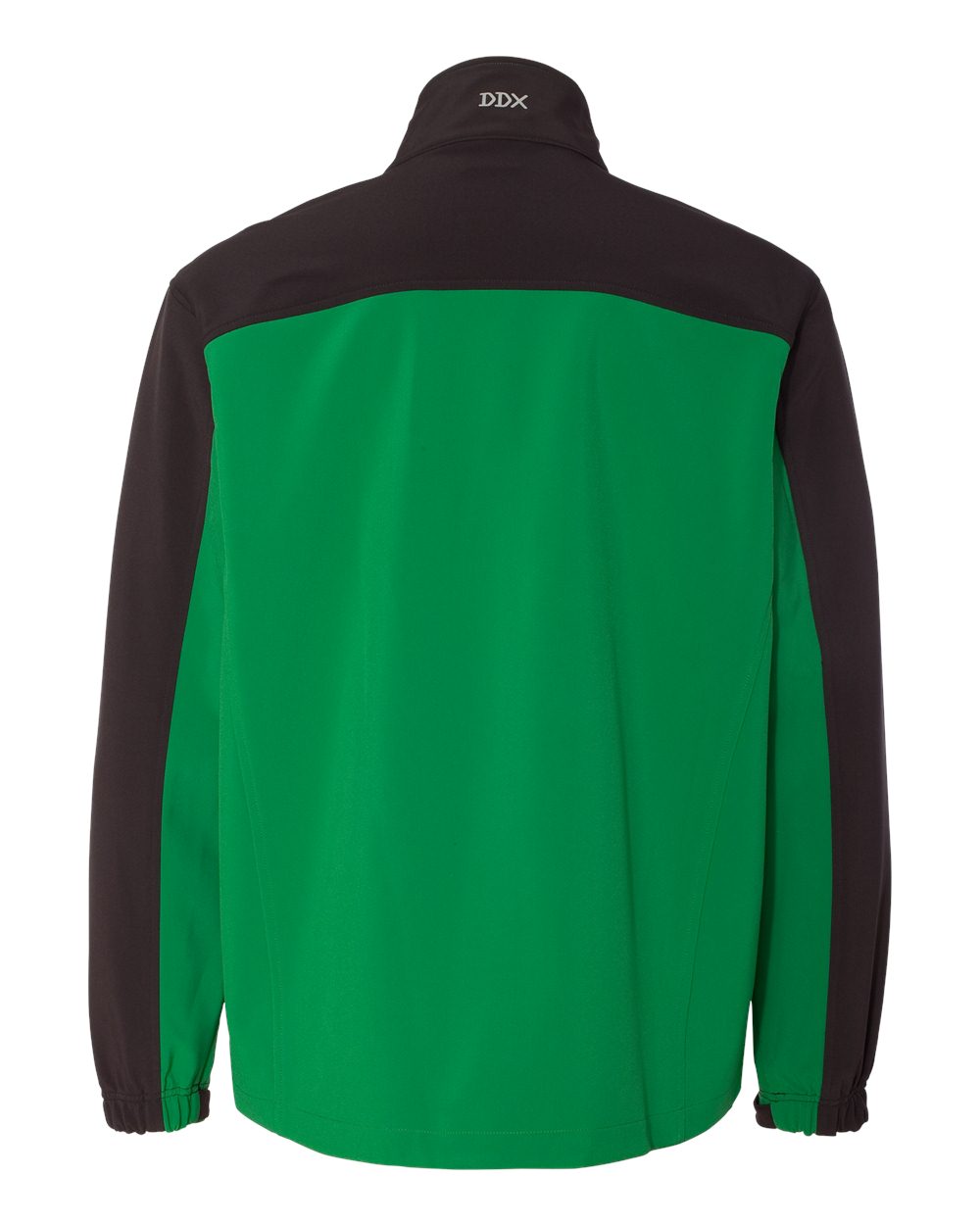 Rear View of Leaf/ Charcoal Motion Soft Shell Jacket - 5350