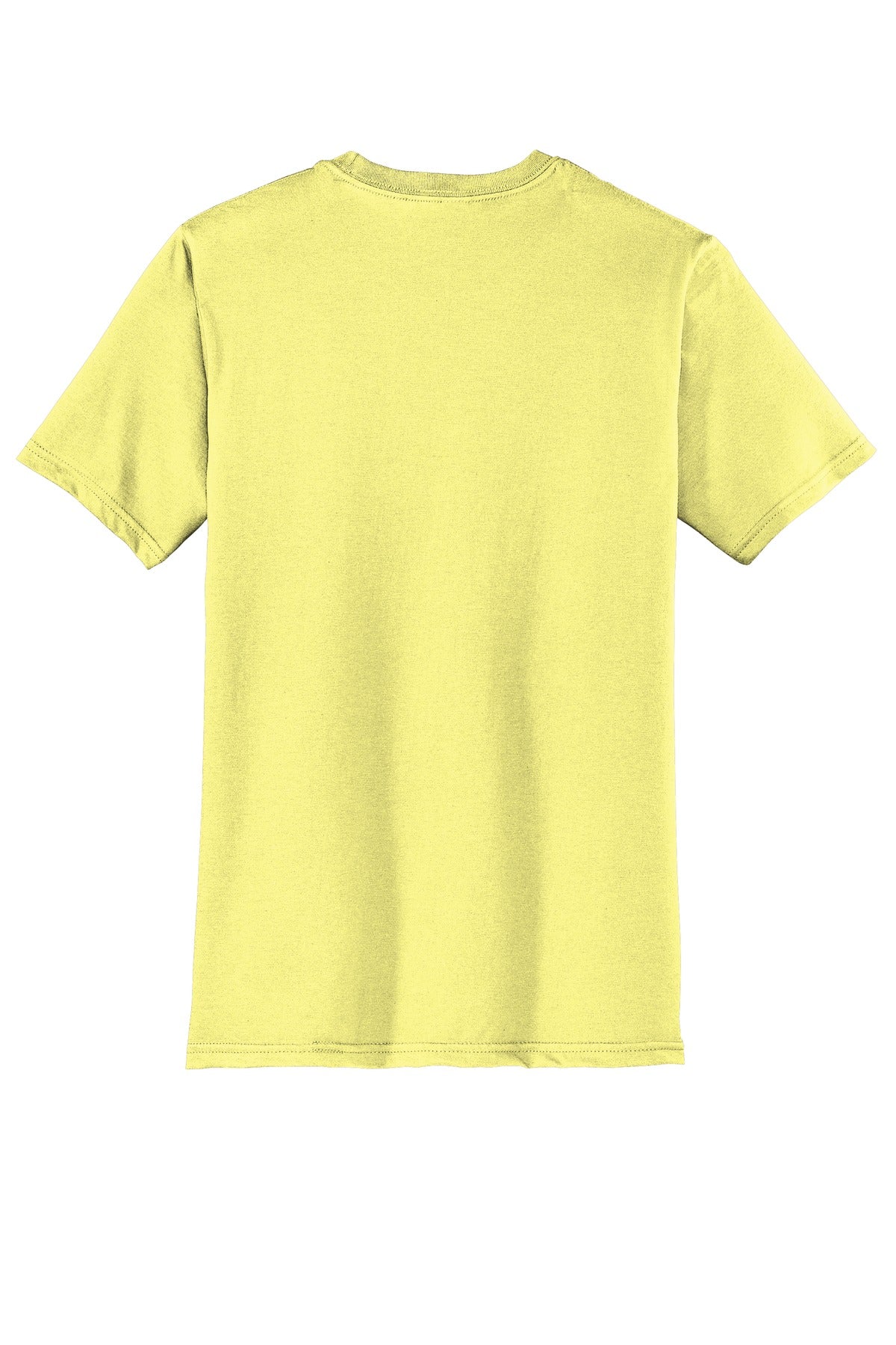 Rear View of Lemon Yellow District Very Important Tee . DT6000