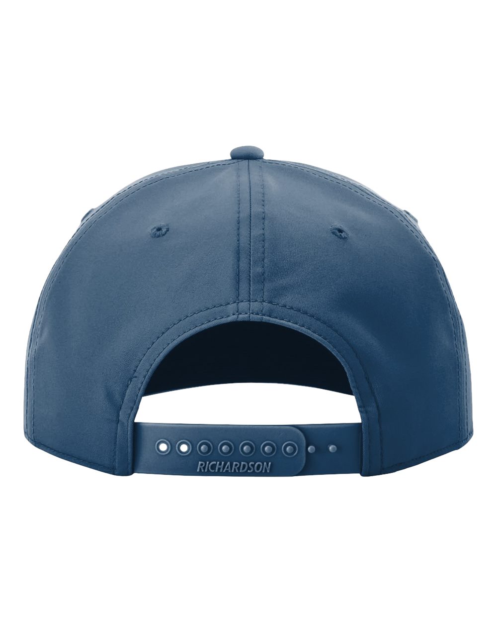 Rear View of Light Blue/ White Five Panel Classic Rope Cap - 258