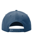Rear View of Light Blue/ White Five Panel Classic Rope Cap - 258