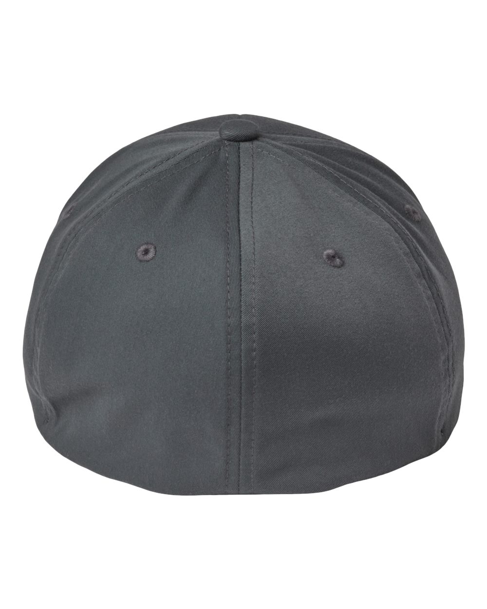 Rear View of Light Charcoal Sustainable Polyester Cap - 6277R