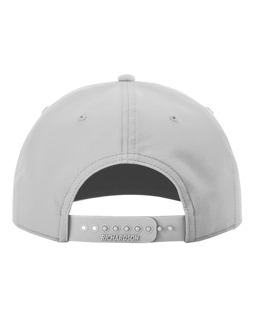 Rear View of Light Grey/ White Five Panel Classic Rope Cap - 258