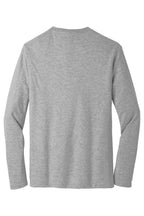 Rear View of Light Hthr Gry District Very Important Tee Long Sleeve. DT6200