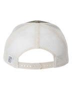 Rear View of Light Olive/ Stone Everyday Trucker Cap - GB452E
