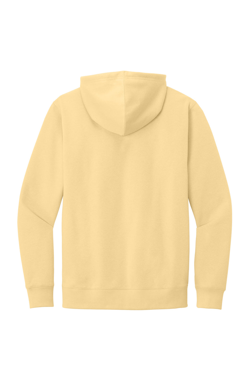 Rear View of Light Yellow District V.I.T. Fleece Hoodie DT6100
