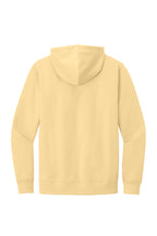 Rear View of Light Yellow District V.I.T. Fleece Hoodie DT6100