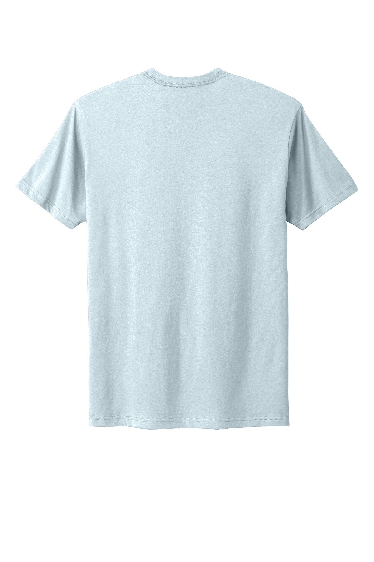 Rear View of LightBlue Next Level Apparel Adult Cotton Tee. NL3600