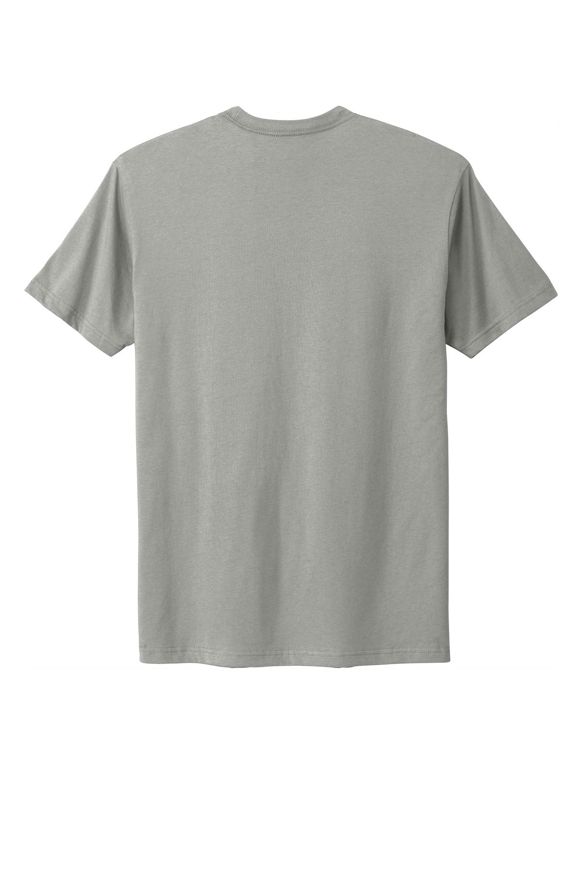 Rear View of LightGray Next Level Apparel Adult Cotton Tee. NL3600